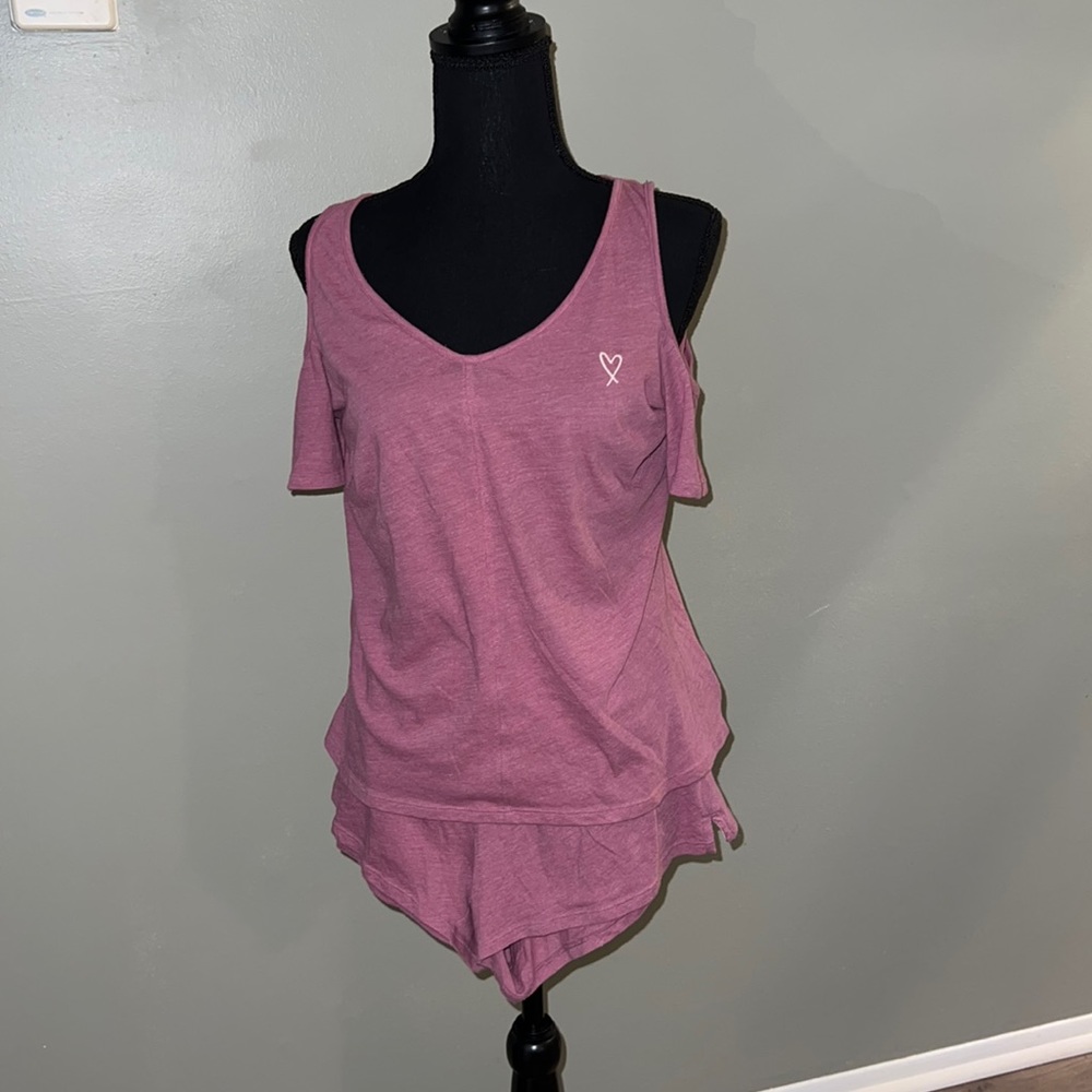 Pink 2pc sleep wear Victoria’s Secret
